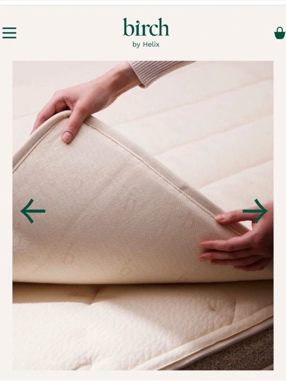 Birch Living Mattress Topper - BRAND NEW